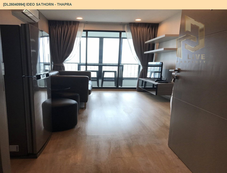 รูป DL26040994 ให้เช่าคอนโด ไอดีโอ สาทร - ท่าพระ (IDEO Sathorn - Thapra) ใกล้ BTS โพธิ์นิมิตร พร้อมเข้าอยู่ โทรด่วน 0653619502 LineID @897iyzll - รูปที่ 8/12