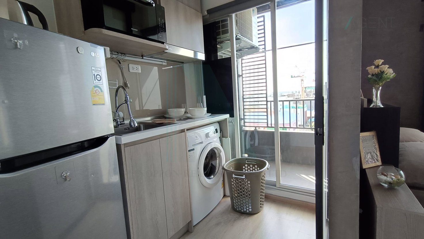 รูป 🎊 ให้เช่าคอนโด เอลลิโอ เดล มอสส์ พหลโยธิน 34 อาคาร H ชั้น 7 สตูดิโอ ขนาด 25 ตรม ใกล้ ตลาดบางเขน - รูปที่ 6/8