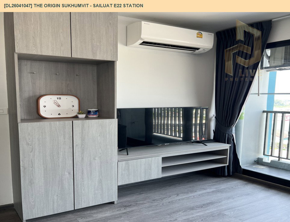 รูป DL26041047 ให้เช่าคอนโด ดิ ออริจิ้น สุขุมวิท - สายลวด E22 สเตชั่น (THE ORIGIN SUKHUMVIT - SAILUAT E22 STATION) ใกล้ BTS สายลวด พร้อมเข้าอยู่ โทรด่วน 0614453194 LineID @162cjixi - รูปที่ 9/13