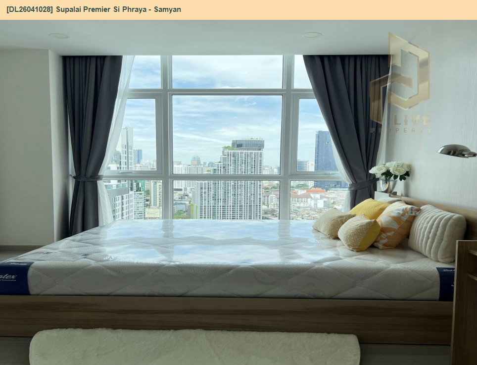 รูป DL26041028 ให้เช่าคอนโด ศุภาลัย พรีเมียร์ สี่พระยา - สามย่าน (Supalai Premier Si Phraya - Samyan) ใกล้ MRT สามย่าน พร้อมเข้าอยู่ โทรด่วน 0653619502 LineID @897iyzll - รูปที่ 6/10