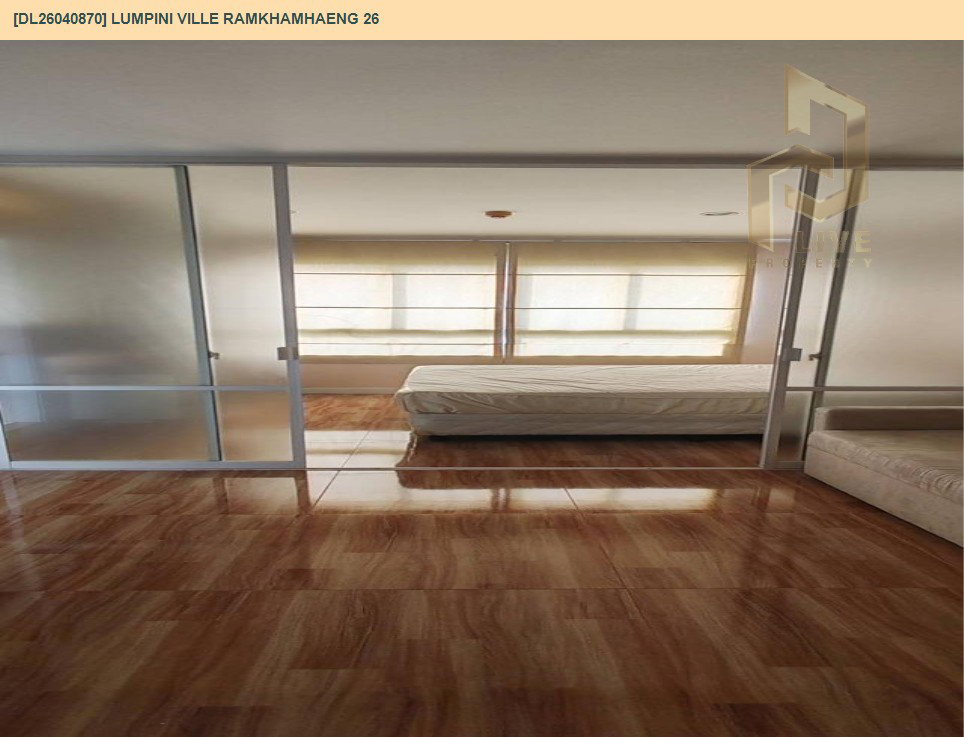 รูป DL26040870 ให้เช่าคอนโด ลุมพินี วิลล์ รามคำแหง 26 (Lumpini Ville Ramkhamhaeng 26) ใกล้ ARL หัวหมาก พร้อมเข้าอยู่ โทรด่วน 0638692663 LineID @655ebbvc - รูปที่ 3/6