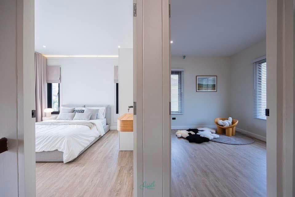 รูป บ้านพร้อมเข้าอยู่ Contemporary Modern House แต่งเฟอร์ครบ ท่าวังตาลสารภี  46,500 บ/เดือน  - รูปที่ 12/19
