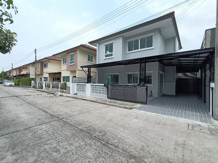 รูป ลำลูกกาคลอง 3 ปทุมธานี หมู่บ้านวราภิรมย์ 2 นัดชมบ้าน 085-318-6868 คุณวา - รูปที่ 2/23