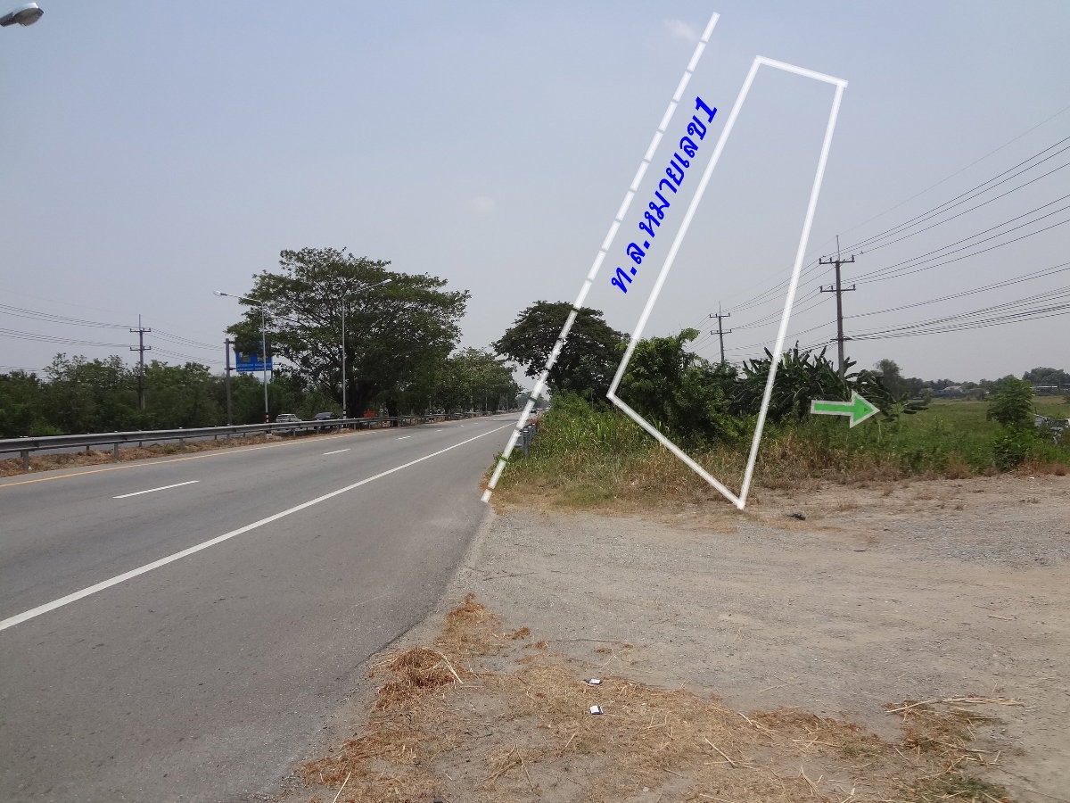 รูป ที่ดินติดถนนใหญ่ทางหลวงหมายเลข1นครสวรรค์บรรพตพิสัย ขาขึ้นเข้าเมืองกำแพงเพชร เนื้อที่16ไร่แปลงสวยเยื้องปตท.สลกบาตรเหมาะทำโชว์รูม,ศูนย์อาหาร,สถานีน้ำมัน - รูปที่ 4/11