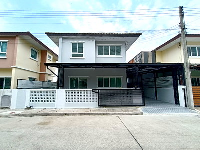 บ้านแฝด รังสิต : ลำลูกกาคลอง 3 ปทุมธานี หมู่บ้านวราภิรมย์ 2 นัดชมบ้าน 085-318-6868 คุณวา