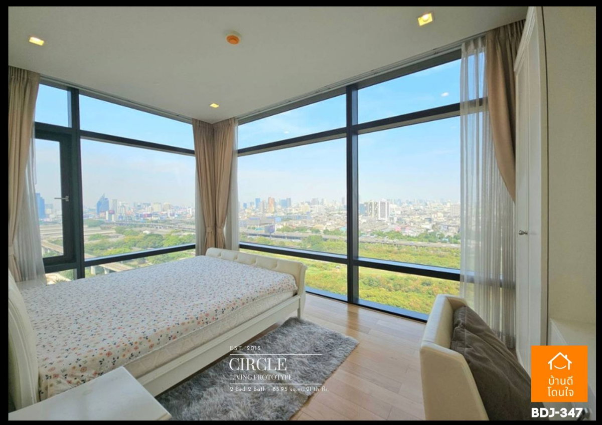 รูป ให้เช่า Circle Living Prototype (83.95 ตร.ม.) 2 นอน 2 น้ำ Panoramic View ใกล้ MRT เพชรบุรี เพียง 800 ม. - รูปที่ 21/34