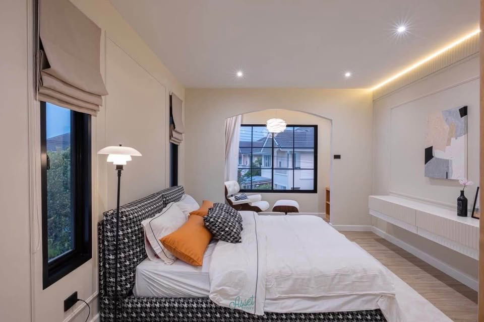 รูป บ้านพร้อมเข้าอยู่ Contemporary Modern House แต่งเฟอร์ครบ ท่าวังตาลสารภี  46,500 บ/เดือน  - รูปที่ 11/19