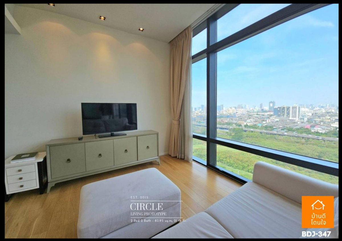 รูป ให้เช่า Circle Living Prototype (83.95 ตร.ม.) 2 นอน 2 น้ำ Panoramic View ใกล้ MRT เพชรบุรี เพียง 800 ม. - รูปที่ 14/34