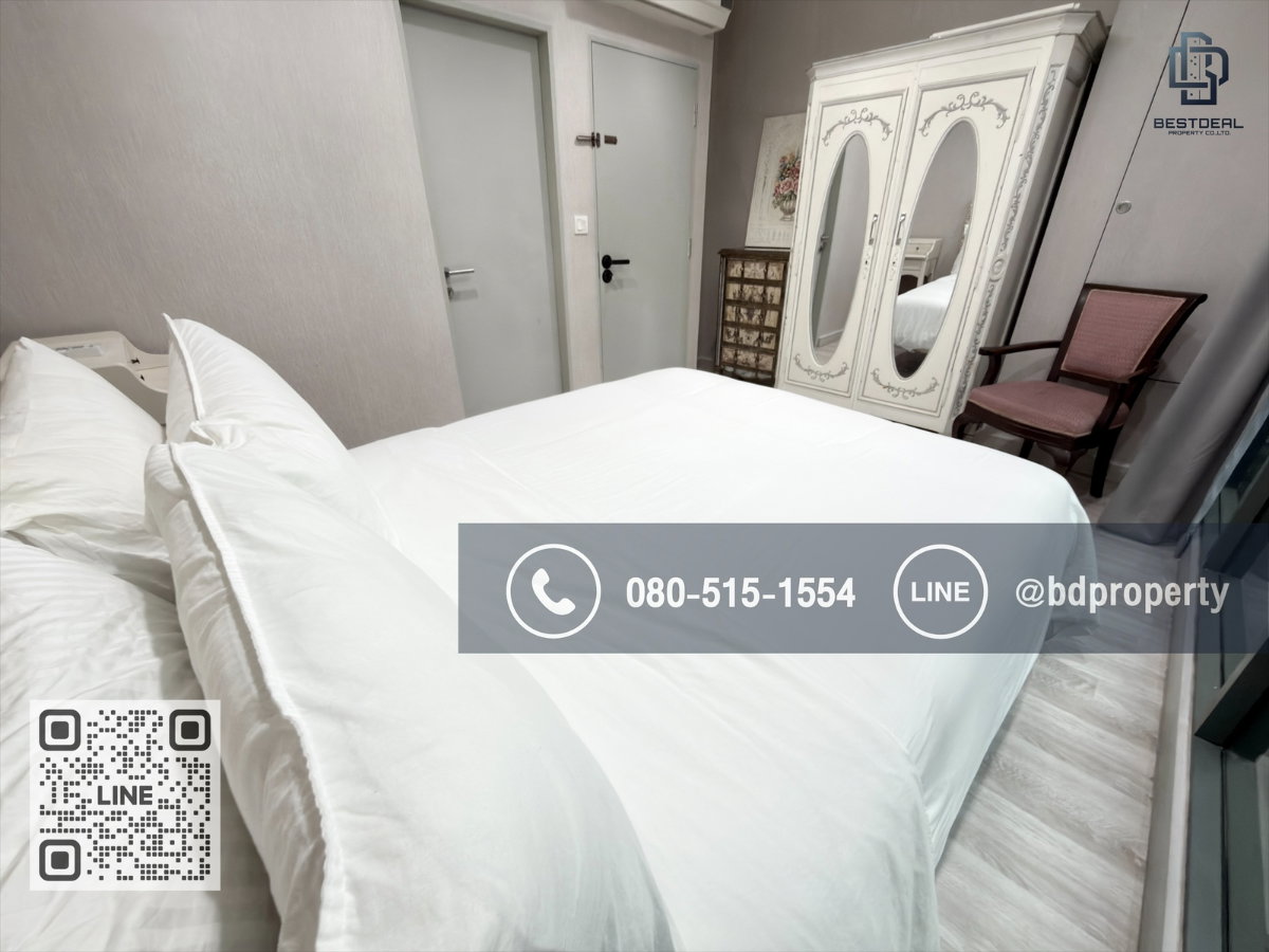 รูป Bestdeal ให้ด่วน!!! Duplex 1 Bed ราคา 18,000 บาท/เดือน  เฟอร์นิเจอร์และเครื่องใช้ไฟฟ้าครบพร้อมเข้าอยู่   ใกล้MRTและเซ็นทรัลพระราม 9 เพียง 80 ม. - รูปที่ 9/16