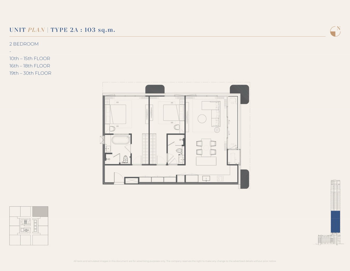 รูป KingsQuare Residence 2 bedrooms, for sale - รูปที่ 2/27