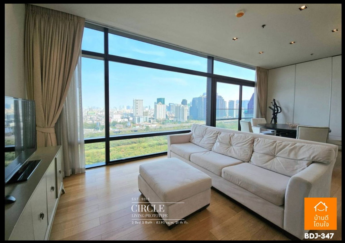 รูป ให้เช่า Circle Living Prototype (83.95 ตร.ม.) 2 นอน 2 น้ำ Panoramic View ใกล้ MRT เพชรบุรี เพียง 800 ม. - รูปที่ 12/34