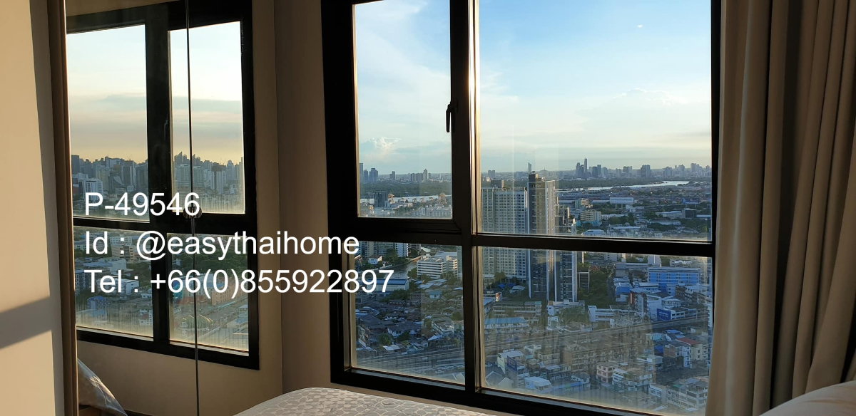 รูป P-49546 วิวเมืองสวย! The Base Park West 77 - 1 ห้องนอน ใกล้ Habito Mall - 15,000 บาท | Line Id: @easythaihome | 085-592-2897 - รูปที่ 5/7