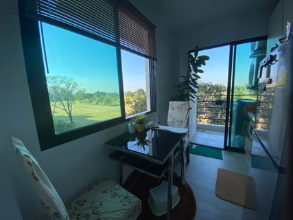 รูปภาพ !!▶Fully Furnished 1 Bedroom with Golf view◀!! For RENT at V Condo Salaya 1 Bedroom (King Size Bed), 1 bathroom with Golf view