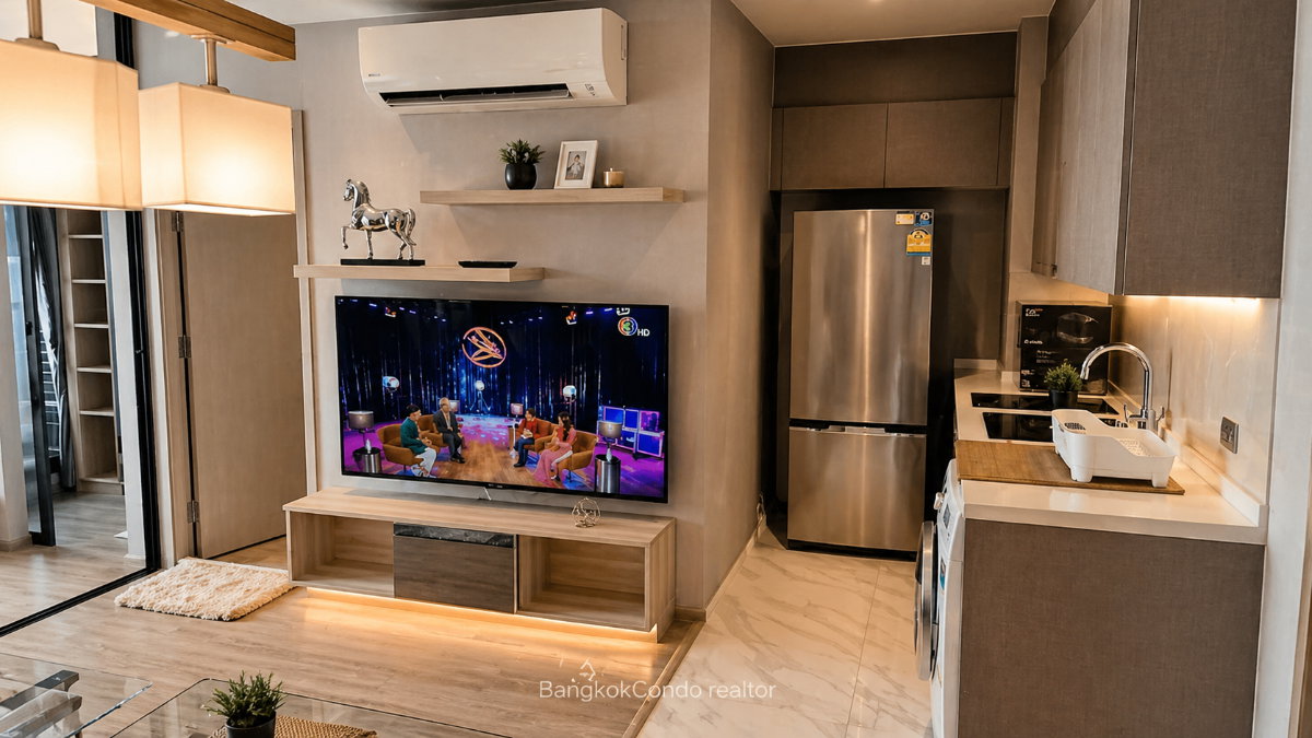 รูป 🍀🍀 Prime condo location 🚆ให้เช่า📌 ริทึ่ม เอกมัย (Line:@rent2022)BTS เอกมัย ✨พร้อมเข้าอยู่🔖A00385 - รูปที่ 7/12