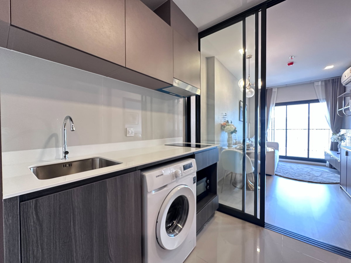 picture Life Phahon-Ladprao, 1 bedroom, full functions. Separate the room into sections. Special promotions from the project - 4/8