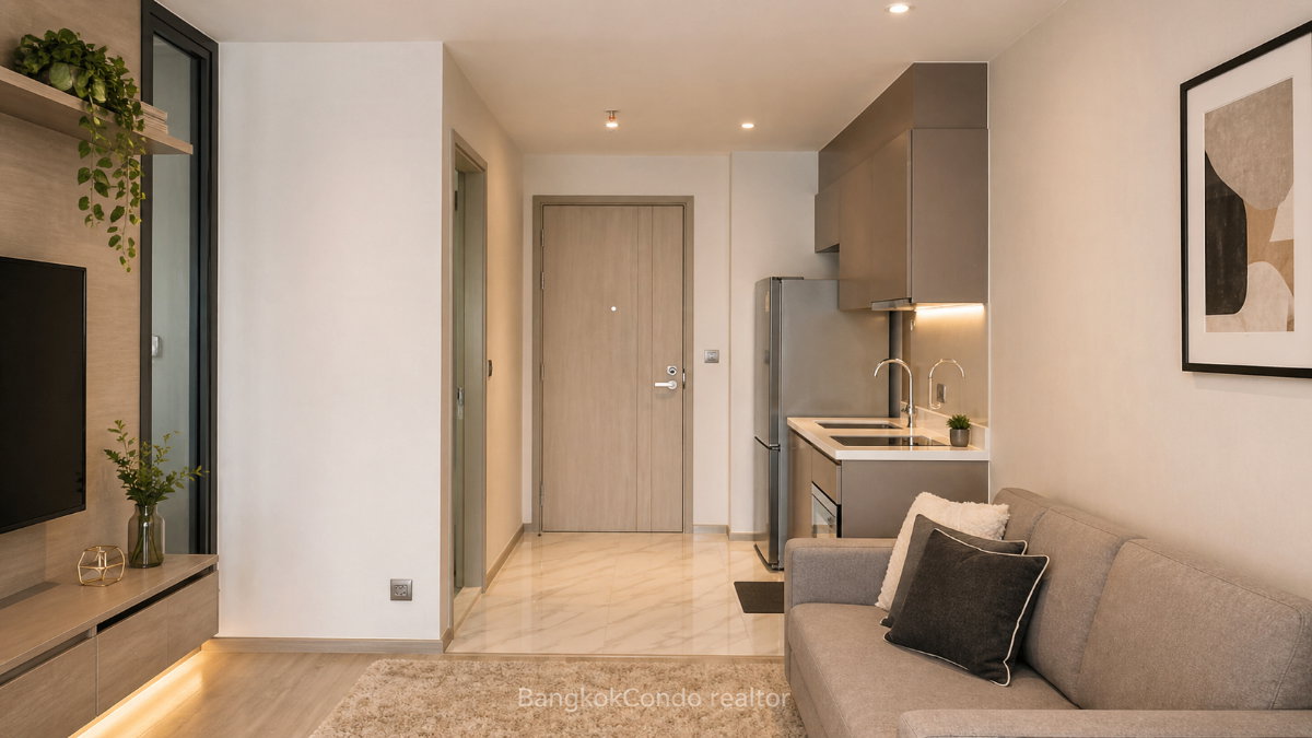 รูป 🍀🍀 Prime condo location 🚆ให้เช่า📌 ริทึ่ม เอกมัย (Line:@rent2022)BTS เอกมัย ✨พร้อมเข้าอยู่🔖A03720 - รูปที่ 6/12