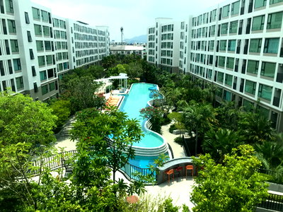 Condos for rent Nong Mon Market : ✨ Rare Item for Rent! Kave Coco Bangsaen - Spacious 1 Bed Plus (33.38 sqm) with Stunning Pool View