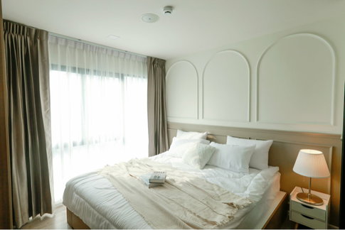 ให้เช่า Kave town Space ข้างม.กรุงเทพ ตึก C ชั้น 7 ขนาด 29 ตร.ม วิวสวน สระ🩵ครัวแยก