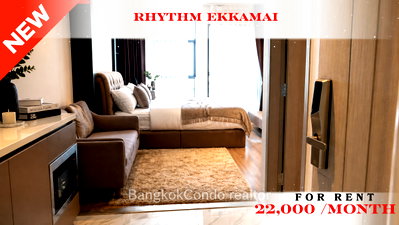 Condos for rent : 🚆✨ Prime Condo Location For Rent 📌 Rhythm Ekkamai Condominium (Line: @rent2022) | Near BTS Ekkamai  ✨ Ready to move in! ✨ 📌 Ref Code: A03720
