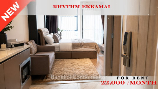 รูปภาพ 🍀🍀 Prime condo location 🚆ให้เช่า📌 ริทึ่ม เอกมัย (Line:@rent2022)BTS เอกมัย ✨พร้อมเข้าอยู่🔖A03720