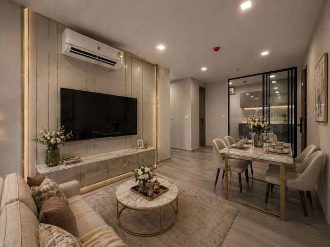 Life Phahon-Lat Phrao, 2 bedrooms, large size, near school, next to the BTS, special price.