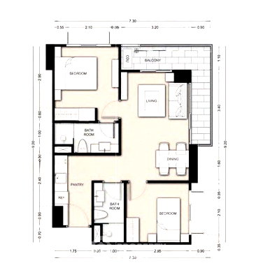 ขายคอนโด : คอนโด 2-ห้องนอน ที่ เซเว่นซีส์ เลอ คาร์นิวัล ใกล้ เมืองพัทยา (ID 2830207)