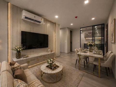 Life Phahon - Ladprao, 2 bedrooms, 2 bathrooms, near public transportation and shopping malls.