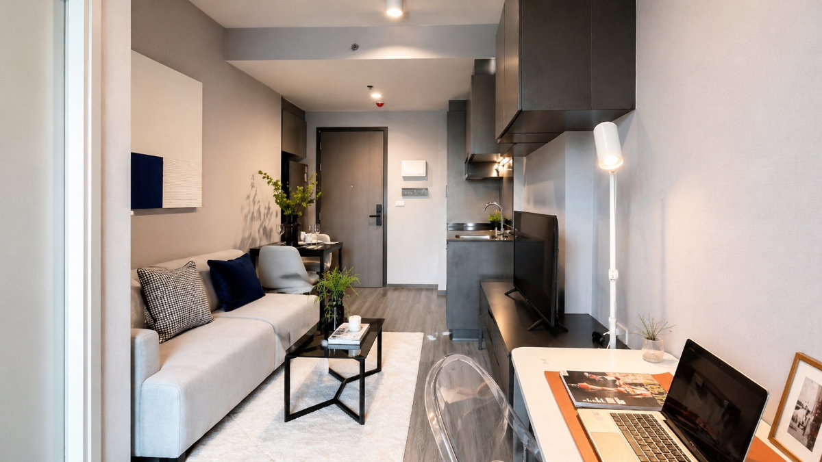 รูป 🍀🍀 Fully furnished💝 ให้เช่า📌 ไอดีโอ จุฬา – สามย่าน (Line:@rent2022)MRT สามย่าน✨พร้อมเข้าอยู่  ✨ A11239 - รูปที่ 4/12