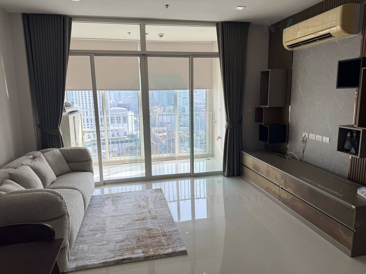 รูป 🚩 ให้เช่าคอนโด ไอดีโอ เวิร์ฟ ราชปรารภ อาคาร 1 ชั้น 23 2 ห้องนอน ขนาด 69 ตรม ใกล้ Indra Square - รูปที่ 2/8