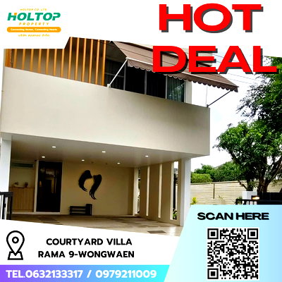 Houses for rent Bangkok : #R9918 🎉 270469 House for Rent: Courtyard Villa Rama 9-Wongwaen