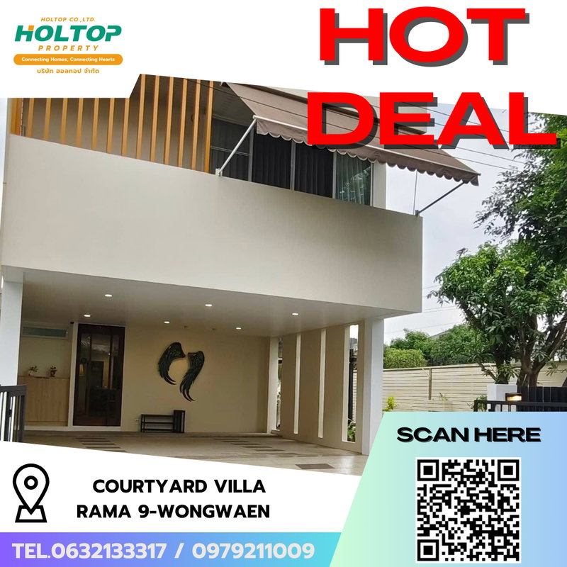 Houses for rent : #R9918 🎉 270469 House for Rent: Courtyard Villa Rama 9-Wongwaen