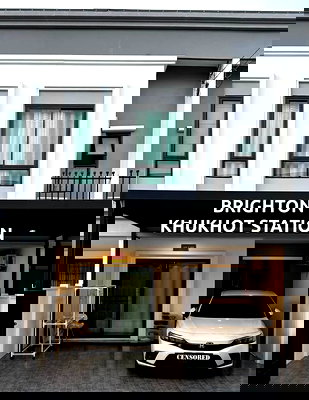 Townhouses for rent Pathumthani : Code: 26KJ2063  for rent Brighton Khukhot Station 🔥🔥 Line ID: @kjcondo (with @)🔥🔥