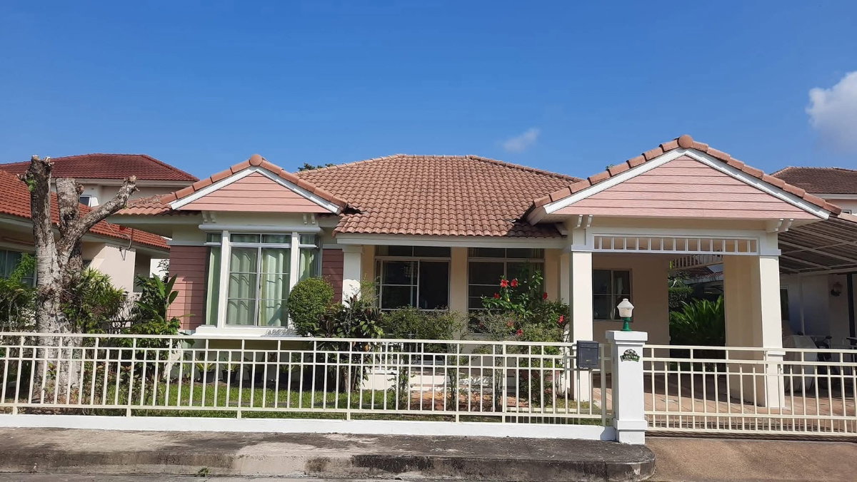 รูป 🏡 ให้เช่าบ้านเดี่ยว 1 ชั้น มีสวน ในโครงการคุณภาพ ความปลอดภัยสูง พร้อมเฟอร์นิเจอร์ครบชุด ทำเลดีมาก เดินทางสะดวก ใกล้รวมโชค โลตัส และอื่นๆอีกมากมาย - รูปที่ 1/7