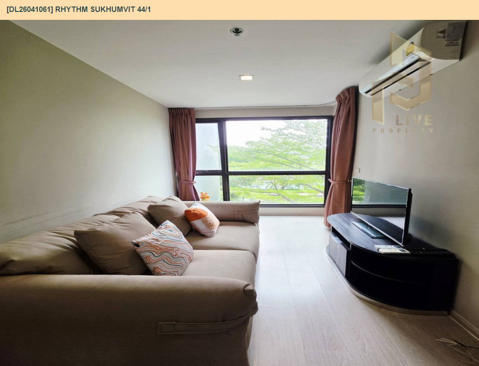รูป DL26041061 ให้เช่าคอนโด ริทึ่ม สุขุมวิท 44/1 (Rhythm Sukhumvit 44/1) ใกล้ BTS พระโขนง พร้อมเข้าอยู่ โทรด่วน 0614453194 LineID @162cjixi - รูปที่ 2/7