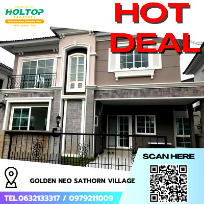 Houses for rent Bangkok : #R9915 🎉 270469 House for rent, Golden Neo Sathorn Village (Previous code R9708)