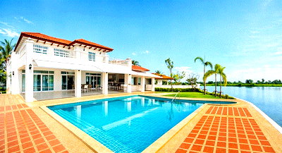 เช่าบ้านเดี่ยว สมุทรสาคร : Best Ocean Golf1.2กม. ตลาดมหาชัย2.64 กม. เซ็นทรัล มหาชัย 4.2 กม. 7 น้ำ 304 ตร.ว. 1216 ตร.ม. Pool Villa เช่าใหญ่หรู 5-7นอน 2 ชั้น