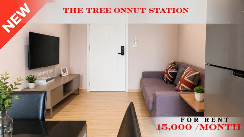 🔥🚆 Best Deal For Rent 📌 The Tree Onnut Station (Line: @rent2022) | Near BTS On Nut  ✨ Beautiful room | Ready to move in! ✨ 📌 Code: A11226