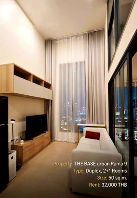 คอนโดให้เช่า : Code: 26KJ2056  ให้เช่า The Base Urban Rama 9 🔥🔥 จองเดือนนี้รับส่วนลด1,000บาท 🔥🔥 @kjcondo (มี@ข้างหน้าด้วยนะคะ)