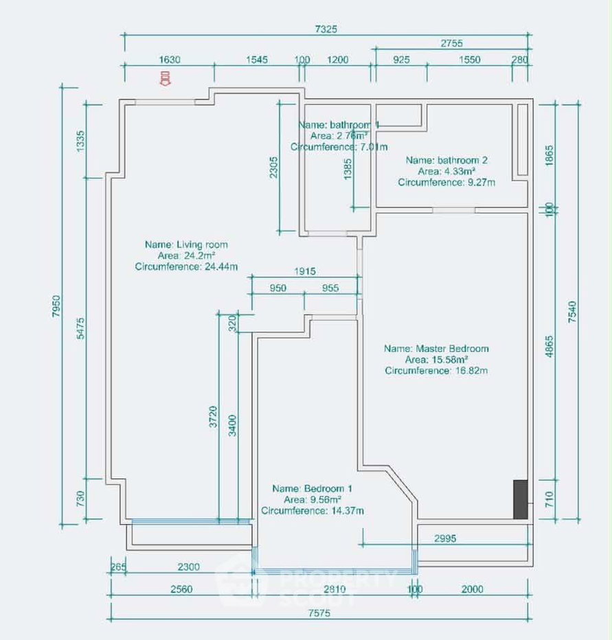 รูป คอนโด 2-ห้องนอน ที่ โฟร์ วิงส์ เรสสิเด้นส์ ใน หัวหมาก (ID 2832003) - รูปที่ 19/19