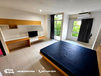 คอนโดให้เช่า : Crystal Four Condo Bangsaen ชั้น3-------Tel 097-049-5874 (Line: @choncondo มี@ด้วย)