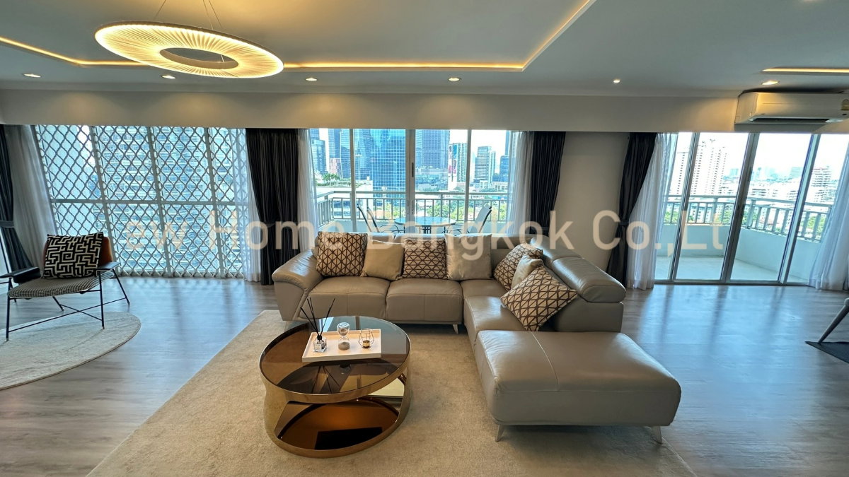 รูป คอนโด 3 ห้องนอนขนาดใหญ่สวยงามให้เช่าในย่านสาทร ใกล้สวนลุมพินี ทำเลใจกลางเมืองที่ตอบโจทย์การใช้ชีวิตระดับพรีเมียม - รูปที่ 6/30
