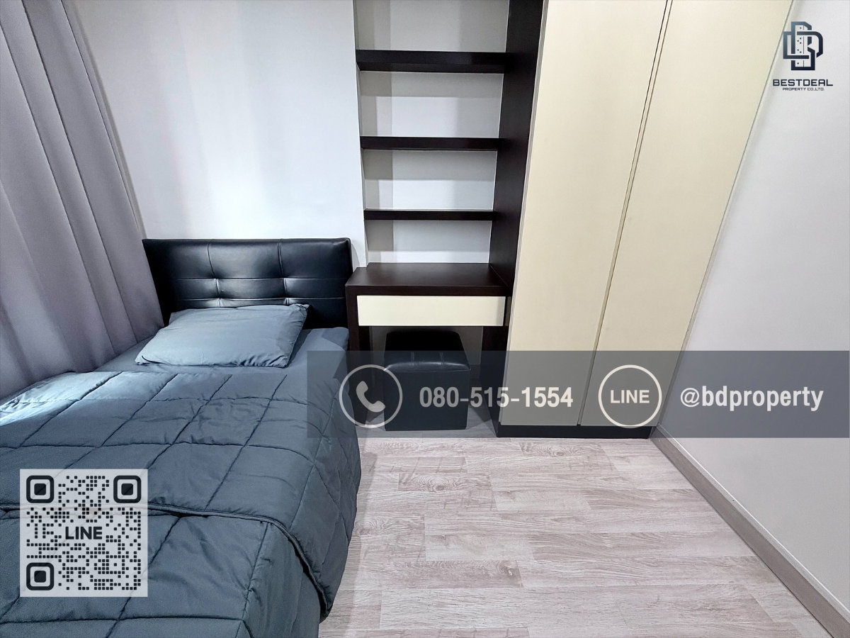 รูป Bestdeal ให้เช่า ขนาด 2 ห้องนอน 45 sqm.เฟอร์นิเจอร์และเครื่องใช้ไฟฟ้าครบพร้อมเข้าอยู่ 24,000 บาท/เดือน “IDEO MOBI RAMA 9” ใกล้MRTและเซ็นทรัลพระราม 9  - รูปที่ 7/17