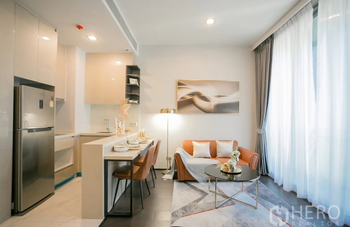 รูป For rent 1 Bedroom in LAVIQ Sukhumvit 57 BTS Thonglor Bangkok HRE00620 - รูปที่ 2/5