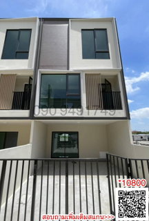 รูปภาพ 3-story townhome for rent, Altitude Kraf Bangna, corner unit, near MEGA Bangna.