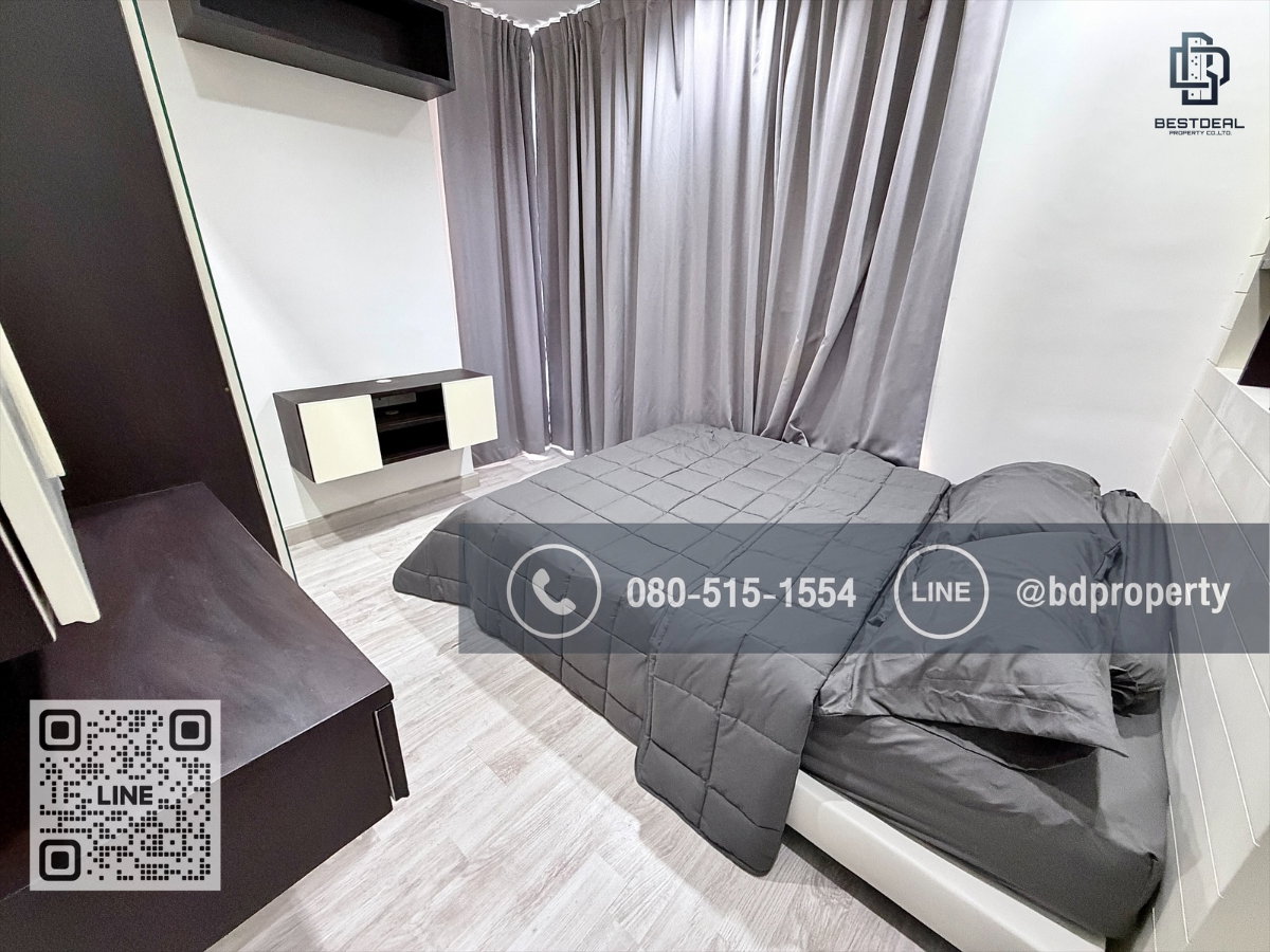 รูป Bestdeal ให้เช่า ขนาด 2 ห้องนอน 45 sqm.เฟอร์นิเจอร์และเครื่องใช้ไฟฟ้าครบพร้อมเข้าอยู่ 24,000 บาท/เดือน “IDEO MOBI RAMA 9” ใกล้MRTและเซ็นทรัลพระราม 9  - รูปที่ 10/17