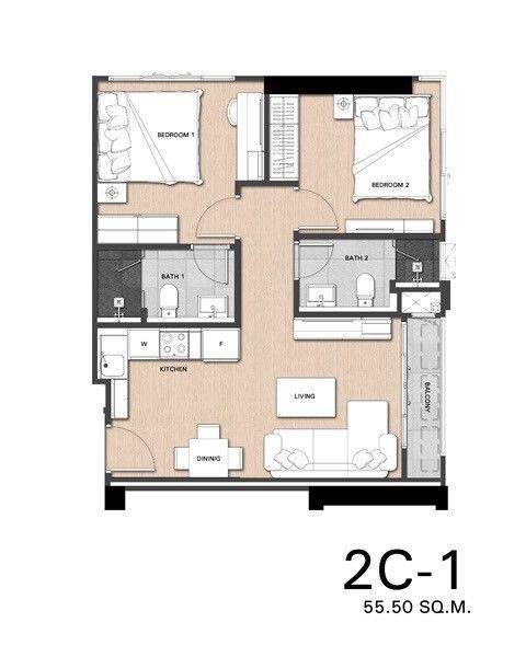 รูป คอนโด 2-ห้องนอน ที่ เดอะ ซิกเนเจอร์ บาย เออร์บาโน่ ใกล้ BTS สะพานควาย (ID 2011414) - รูปที่ 12/12