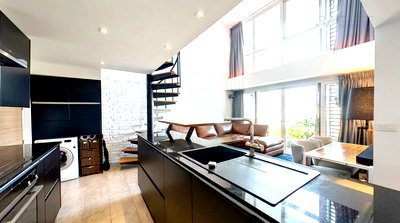 Condos for rent : For Rent Condo DLV THONGLOR 20 Building 1, Floor 7,Duplex 2 bed room, Room size 110 sqm