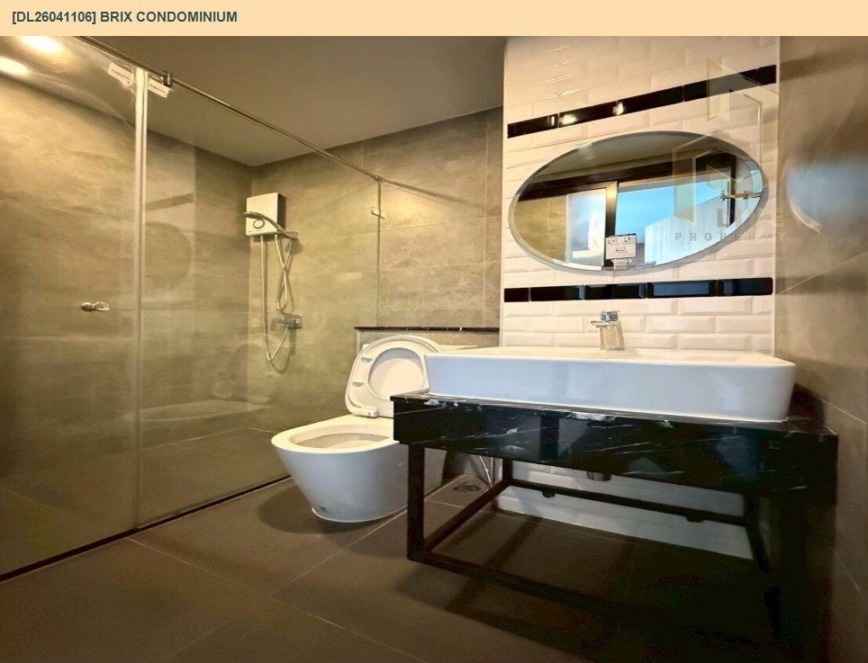 รูป DL26041106 ให้เช่าคอนโด บริกซ์ คอนโดมิเนียม (Brix Condominium) ใกล้ BTS สิรินธร พร้อมเข้าอยู่ โทรด่วน 0800343450 LineID @655ebbvc - รูปที่ 8/10