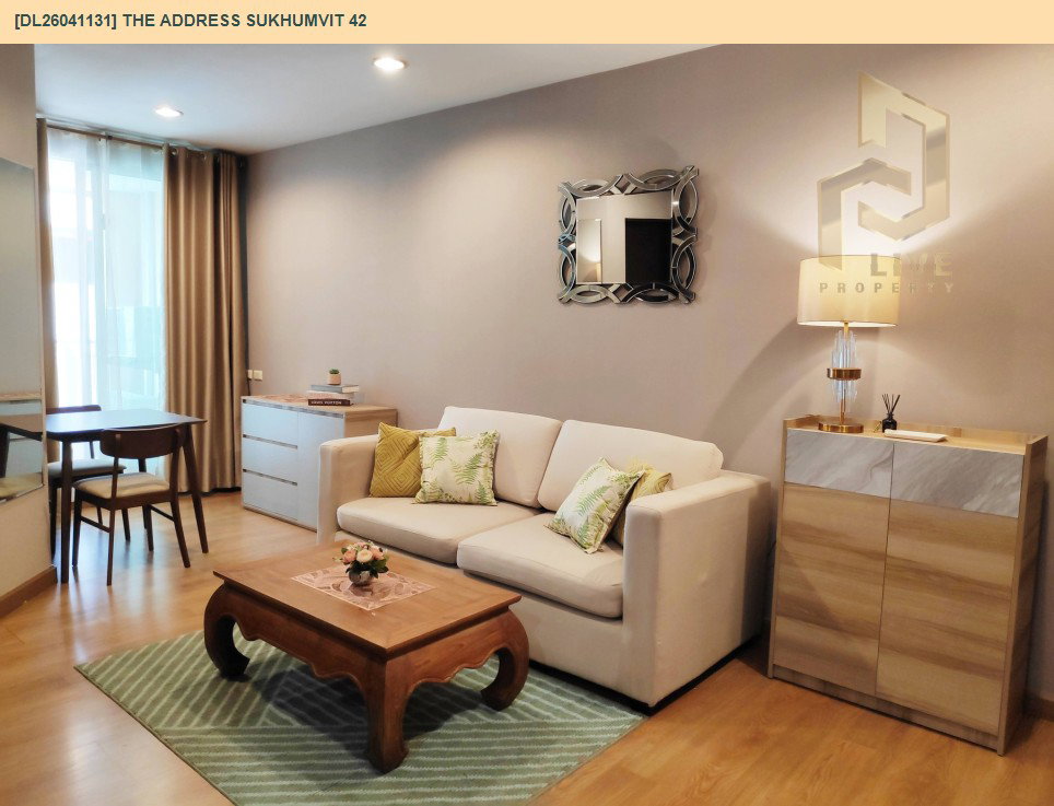 รูป DL26041131 ให้เช่าคอนโด ดิ แอดเดรส สุขุมวิท 42 (The Address Sukhumvit 42) ใกล้ BTS เอกมัย พร้อมเข้าอยู่ โทรด่วน 0653619502 LineID @897iyzll - รูปที่ 3/6
