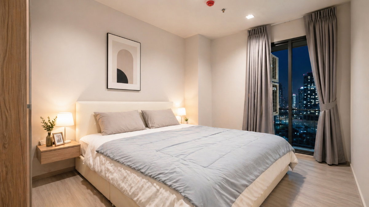 รูป 🍀🍀 Cozy room🍀ให้เช่า📌 ไลฟ์ อโศก-พระราม9 (Line:@rent2022)MRT พระราม9✨พร้อมเข้าอยู่🔖A11249 - รูปที่ 2/10